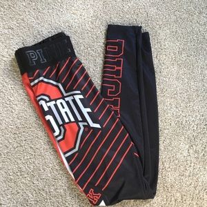 Victoria secret/pink ohio state leggings